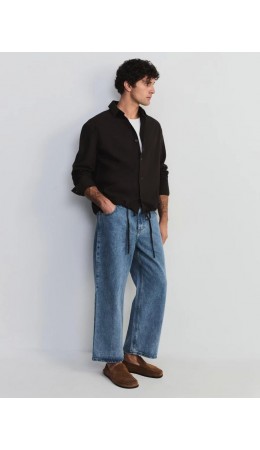 брюки джинсовые мужские голубой индиго