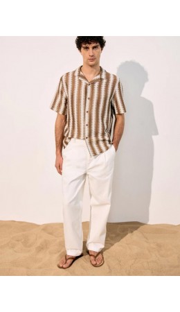 брюки джинсовые мужские белый