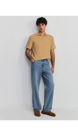 брюки джинсовые мужские голубой индиго