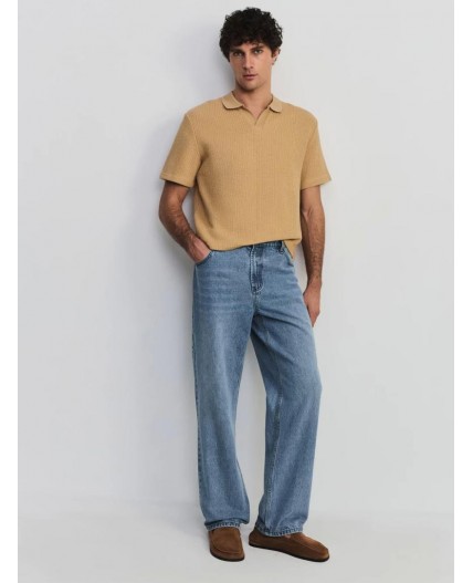 брюки джинсовые мужские голубой индиго