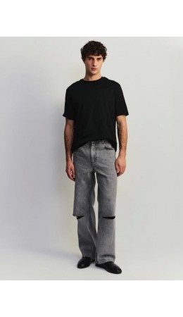 брюки джинсовые мужские светло-серый