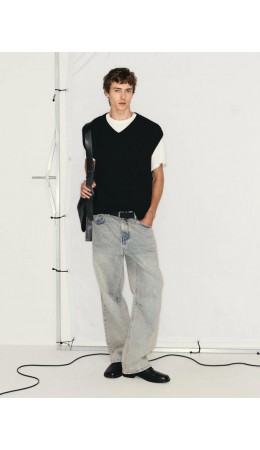 брюки джинсовые мужские ультра светлый индиго