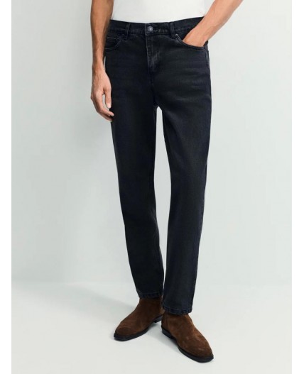 брюки джинсовые мужские темно-серый деним