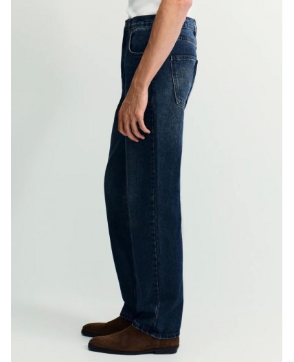 брюки джинсовые мужские темный индиго