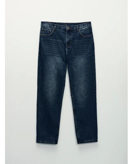 брюки джинсовые мужские темный индиго