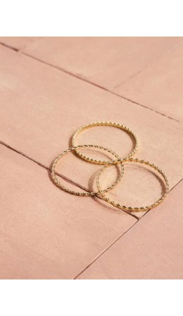 набор браслетов женский золото