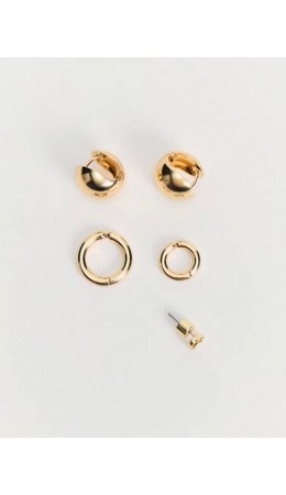 серьги женские в наборе золото