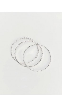 набор браслетов женский серебро