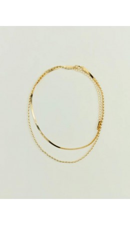 Шейное украшение женское золото