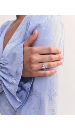 кольцо женское серебро