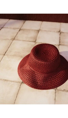 шляпа женская терракот/кирпичный