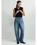 брюки джинсовые женские голубой индиго