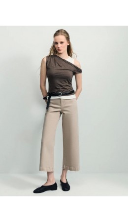 брюки джинсовые женские капучино