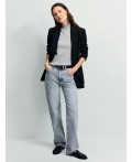 брюки джинсовые женские светло-серый