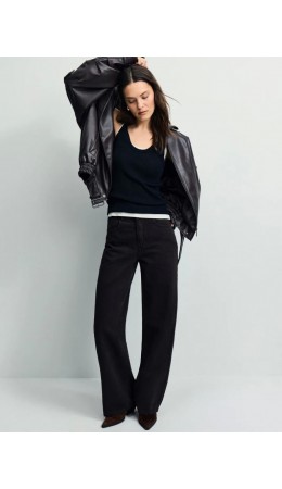 брюки джинсовые женские тёмно-коричневый