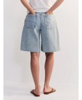шорты джинсовые женские светлый индиго