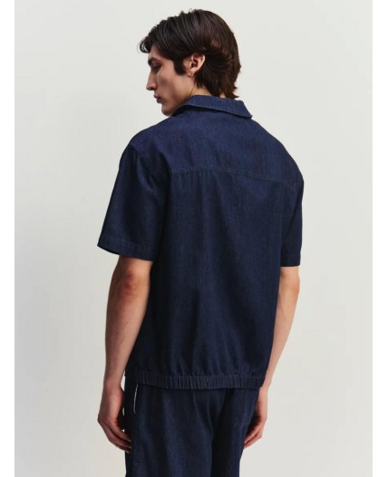 верхняя сорочка джинсовая мужская сырой индиго