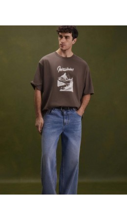 футболка мужская коричневый