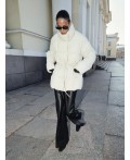 куртка женская молочный