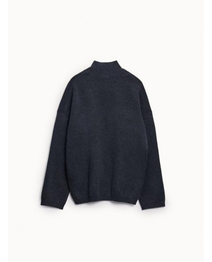 свитер женский темно-серый меланж