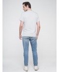 Фуфайка (футболка) мужская 201-13004/2; ХБ14-4102 светло серый