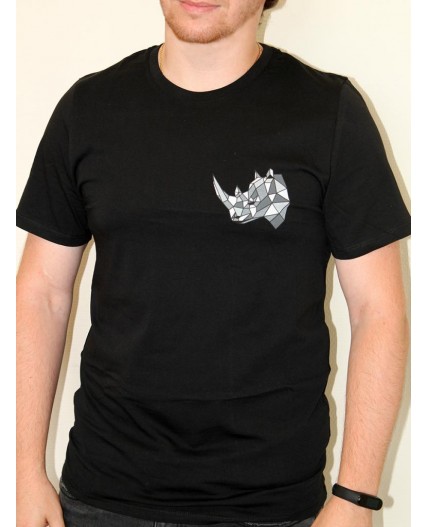 Фуфайка (футболка) мужская BY201-17002/10; ХБ2060-3/Р2060-3 черный/черный/носорог