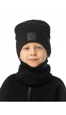 Комплект (шапка, снуд) 13-150U; черный