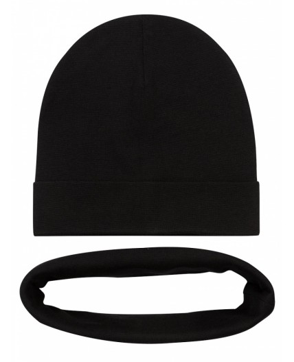 Комплект (шапка, снуд) 13-179U; черный