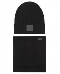 Комплект (шапка, снуд) 13-162U; черный