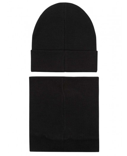 Комплект (шапка, снуд) 13-162U; черный
