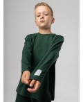 Лонгслив 7-284MU; изумрудный (серый)