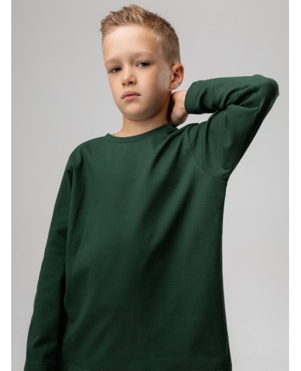 Лонгслив 7-284MU; изумрудный (серый)
