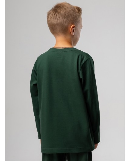 Лонгслив 7-284MU; изумрудный (серый)