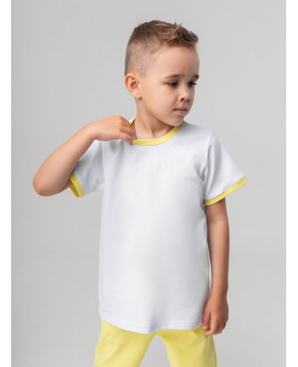 Футболка 4-429MU; белый (желтый)