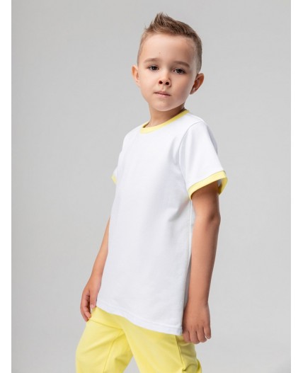 Футболка 4-429MU; белый (желтый)