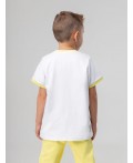 Футболка 4-429MU; белый (желтый)