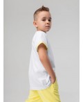 Футболка 4-429MU; белый (желтый)