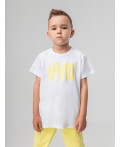 Футболка 4-418MU; белый (светло-желтый)