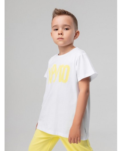 Футболка 4-418MU; белый (светло-желтый)