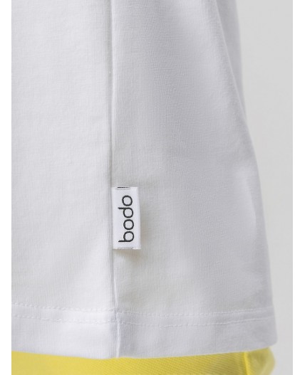 Футболка 4-418MU; белый (светло-желтый)