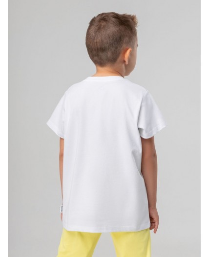 Футболка 4-418MU; белый (светло-желтый)