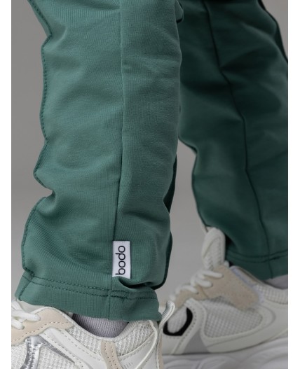 Брюки 6-411МU; пыльный зеленый