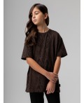 Футболка 36-45MU; коричневый (черный)