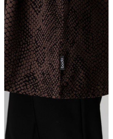 Футболка 36-45MU; коричневый (черный)