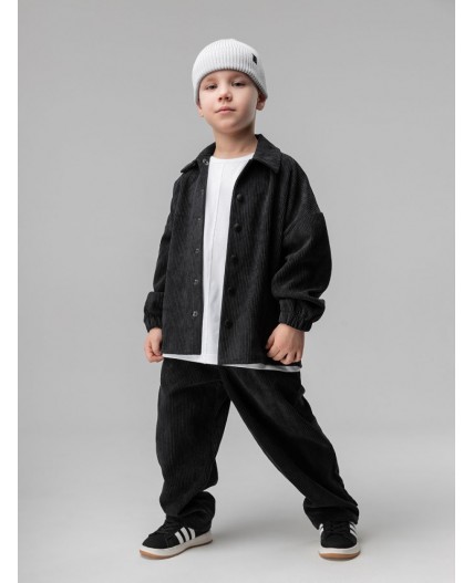 Костюм вельветовый 11-565MU; черный