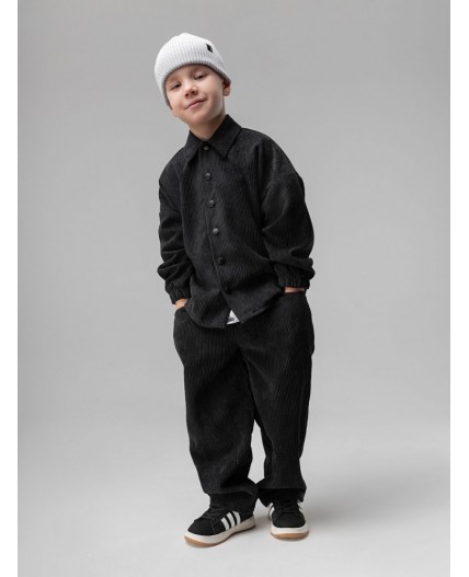 Костюм вельветовый 11-565MU; черный