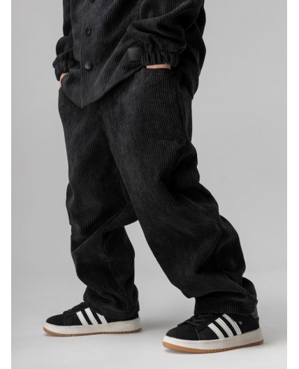 Костюм вельветовый 11-565MU; черный