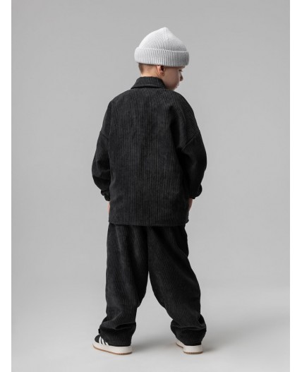 Костюм вельветовый 11-565MU; черный