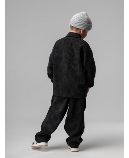 Костюм вельветовый 11-565MU; черный