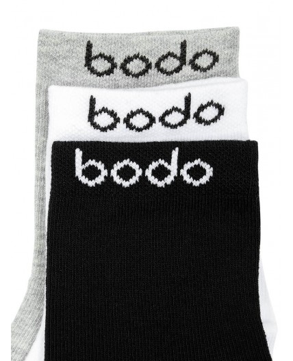 Носки 3 пары 26-8MU; белый/черный/серый